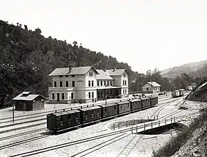 Lašva station circa 1900