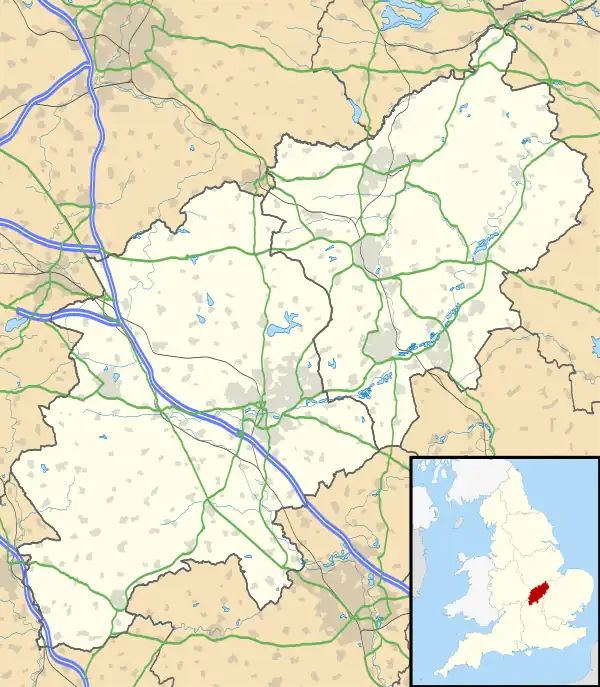 Roade is located in Northamptonshire
