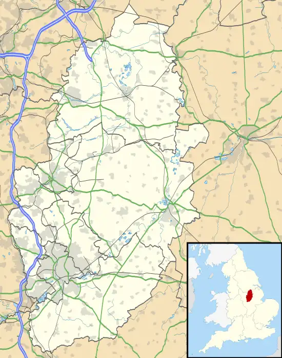 Beauvale is located in Nottinghamshire