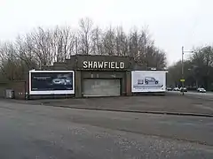 Old entrance at the north of the stadium in 2009