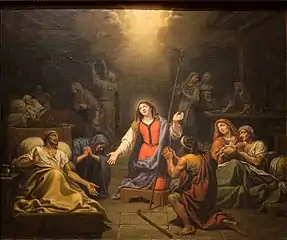 Saint Genevieve Giving her Protection to the Sick