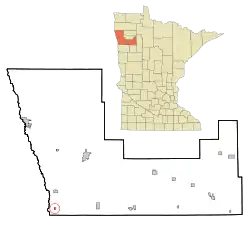 Location of Nielsville, Minnesota