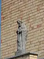 Statue of St. Joseph on church exterior