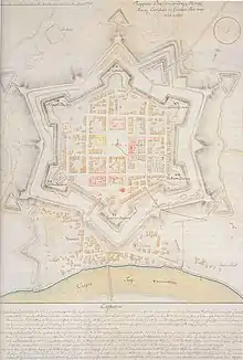 Renaissance star-shaped fortress in Karlovac(designed in 1579)