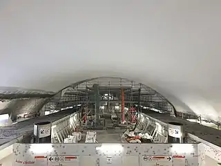 Renovation of the main hall in January 2020