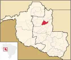 Location in Rondônia state