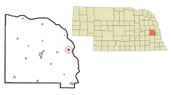 Location of Yutan, Nebraska