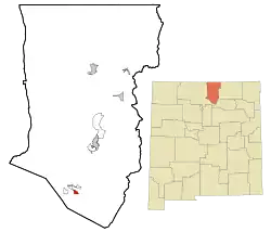 Location of Peñasco, New Mexico