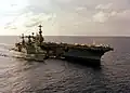 USS Peterson and USS&nbsp;Independence on 1979