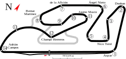 Layout of the Circuit Ricardo Tormo