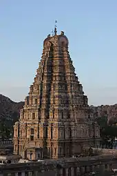 Virupaksha Temple is dedicated to Lord Virupaksha, a form of Shiva.