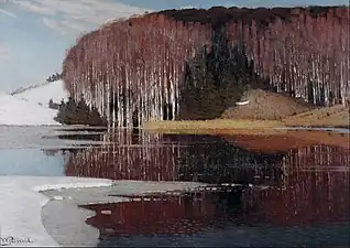 Spring Waters, by Vilhelms Purvītis, 1910