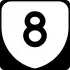 State Route 8 marker