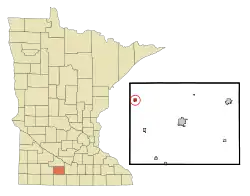 Location of Darfur, Minnesota