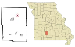 Location of Niangua, Missouri