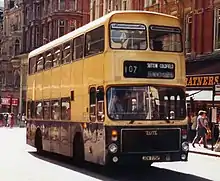 West Midlands PTE AV type bodied Volvo Ailsa B55, pictured in Birmingham in 1982