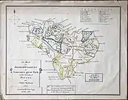 William Figg 1858 copy of Kelton 1747 map of Ashdown Forest