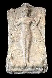 Terracotta relief of Ishtar with wings from Larsa (second millennium BCE)