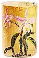 Orchid (orched) (c. 1940)Size: 14 cmMedium: Oil on ceramicsCollection: Private collection.