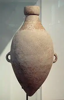 Yangshao cordmarked amphora, Banpo phase, 4800 BC, Shaanxi