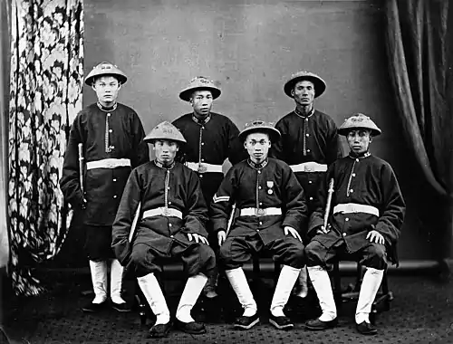A Group of Hong Kong Native Police