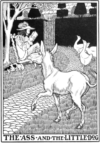 The Ass and the Little Dog.
