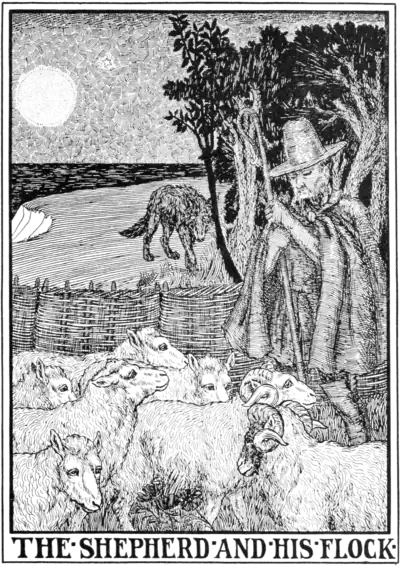 The Shepherd and his Flock.