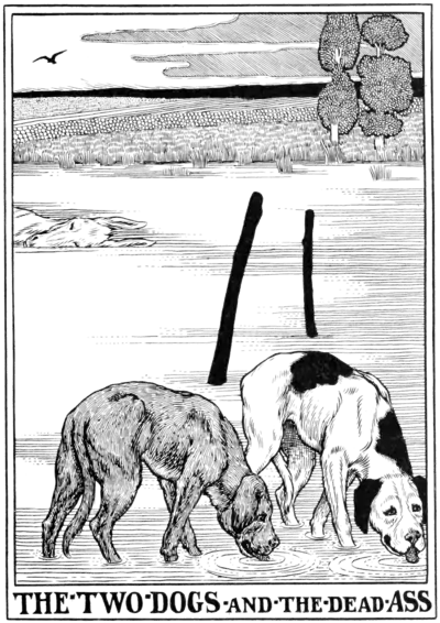 The two Dogs and the dead Ass.