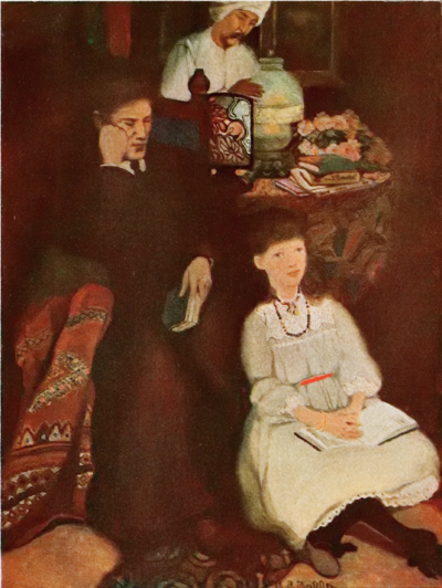 a gentleman sitting in a chair, a girl sitting on the floor beside him