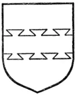 Fig. 105.—Fess dovetailed.