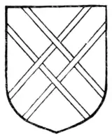 Fig. 193.—Saltire parted and fretty.