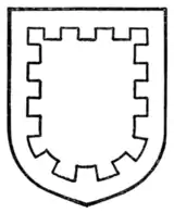 Fig. 213.—Bordure embattled.