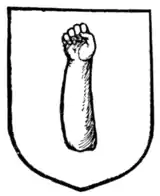 Fig. 261.—An arm couped at the elbow.