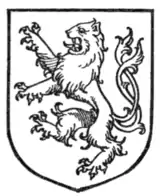 Fig. 287.—Lion rampant double queued.