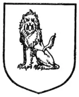 Fig. 305.—Lion sejant guardant.