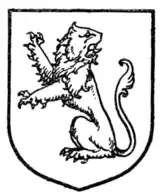 Fig. 309.—Lion sejant regardant erect.