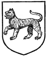 Fig. 324.—Bengal tiger passant.