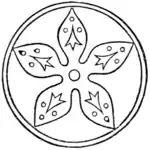 Fig. 490.—From the seal of Robert Fitz-Pernell, Earl of Leicester, d. 1206.