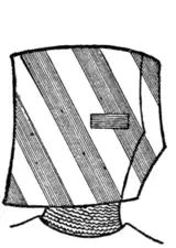 Fig. 569.—Painted "Pot-Helmet," c. 1241.