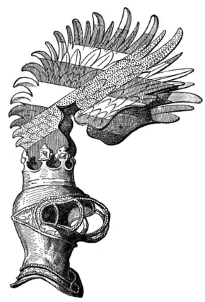 Fig. 608.—Pageant Helmet, with the Crest of Burgau.