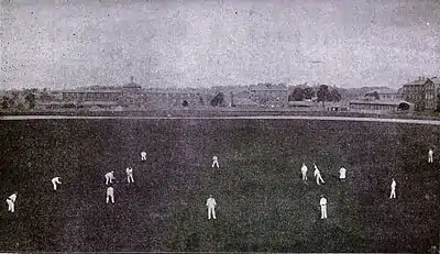 Cricket, WG Grace, 1891- Field placed for slow round-arm bowling.jpg