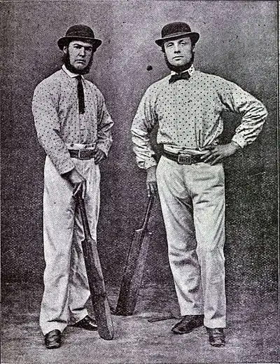 Cricket, WG Grace, 1891- Thomas Hayward and Robert Carpenter.jpg