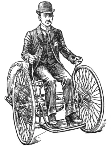 EB1911 - Motor Vehicles - Fig 2. Butler's Motor Tricycle of 1885.png