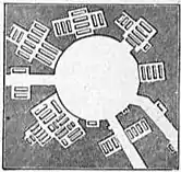 EB1911 Catacomb - Fig. 20.—Plan of Circular Hall, Catacombs of St John, Syracuse.jpg
