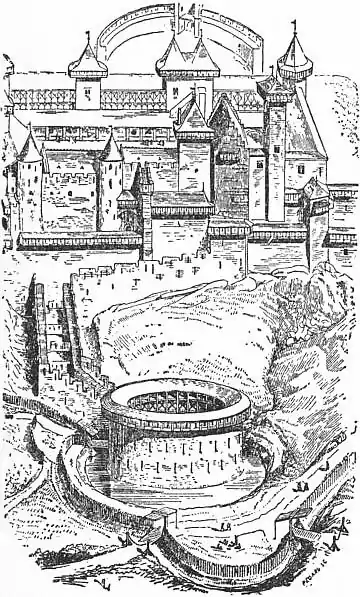 EB1911 Fortification - Fig. 6.—Carcassonne Castle and Barbican.jpg