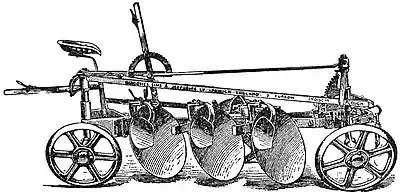 EB1911 Plough and Ploughing - Multiple Disk Plough.jpg