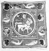 EB1911 Tapestry - Egypto-Roman - child mounted on a white horse.jpg