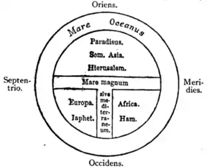Fig. 9.—T map from Isidor of Seville’s Origines.