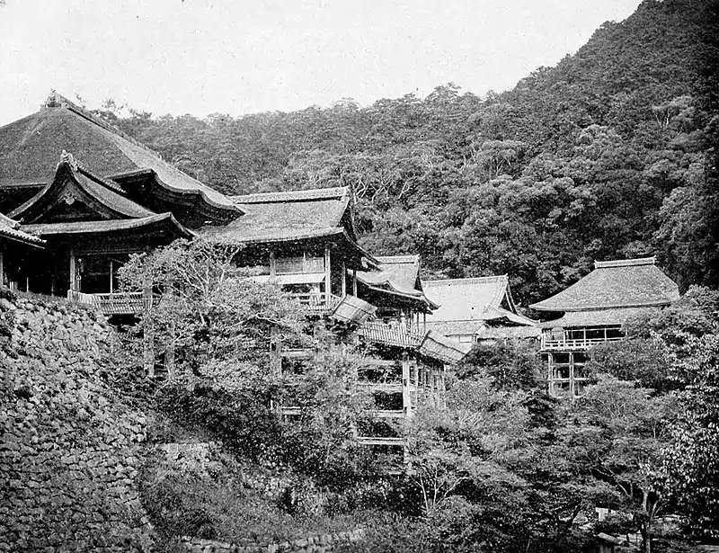 Farmers of forty centuries - Kiyomizu temple and dense forest growth.jpg