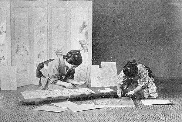 Farmers of forty centuries - Selecting the best cocoons, Japan.jpg